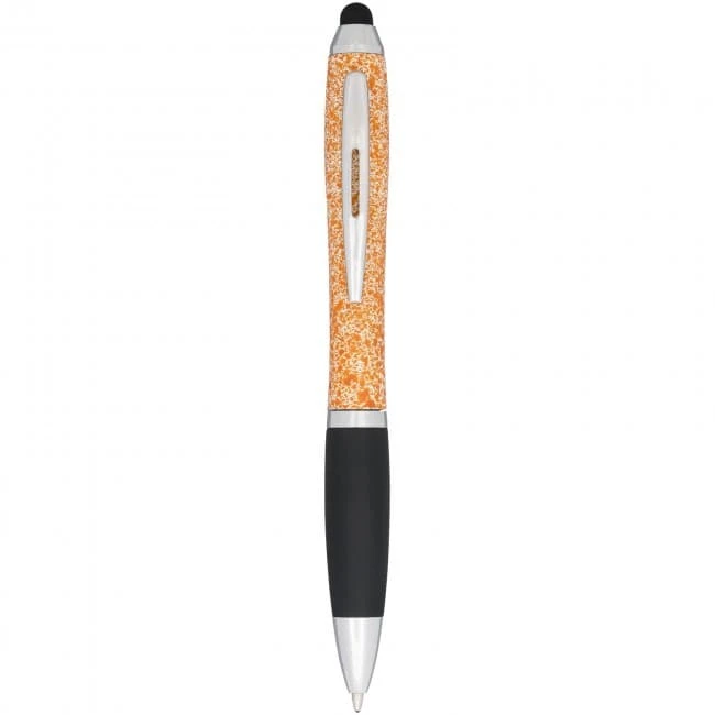 Nash speckled ballpoint pen with stylus