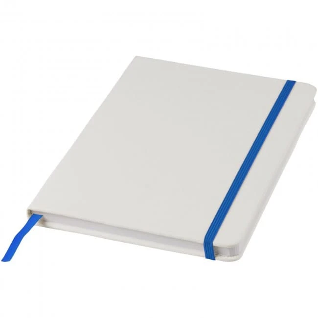 Spectrum A5 White Notebook With Coloured Strap