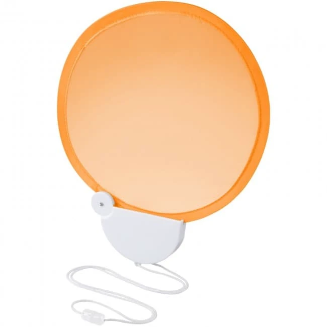 Breeze foldable hand fan with cord