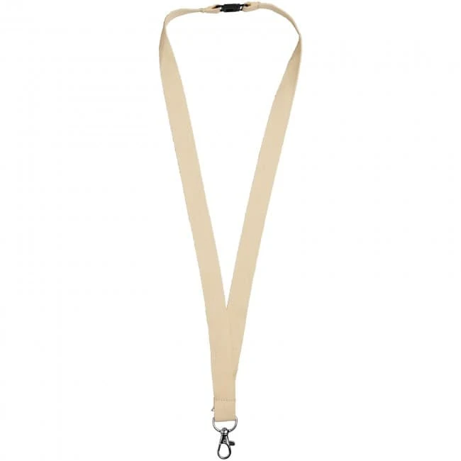Dylan cotton lanyard with safety clip