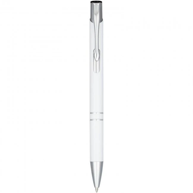 Moneta Anodized Aluminium Click Ballpoint Pen (blue ink)