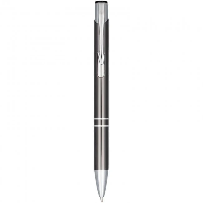 Moneta Anodized Aluminium Click Ballpoint Pen (blue ink)