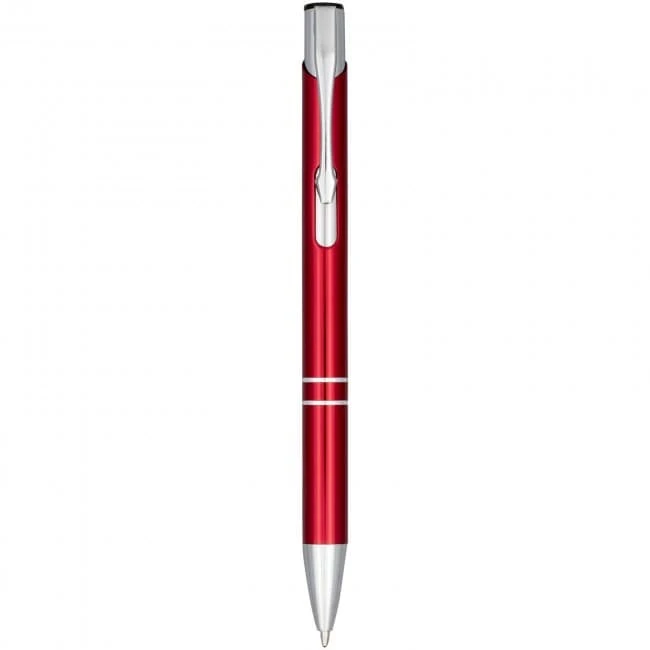 Moneta Anodized Aluminium Click Ballpoint Pen (blue ink)