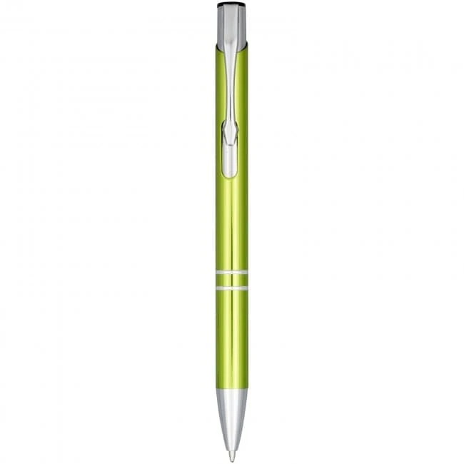 Moneta Anodized Aluminium Click Ballpoint Pen (blue ink)