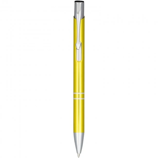 Moneta Anodized Aluminium Click Ballpoint Pen (blue ink)
