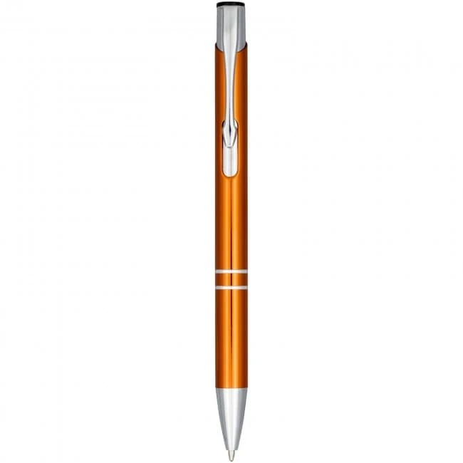 Moneta Anodized Aluminium Click Ballpoint Pen (blue ink)