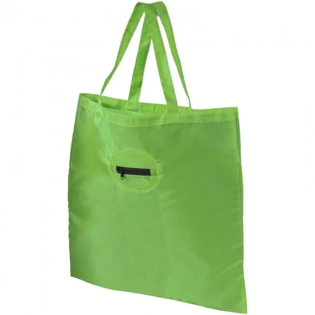 Take-away fodable shopping tote bag