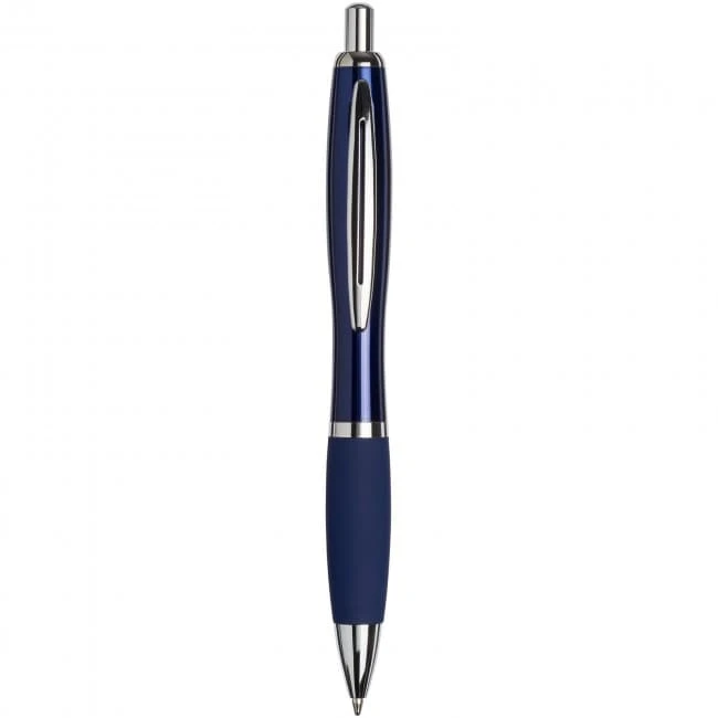 Metal curvy ballpoint pen-BK