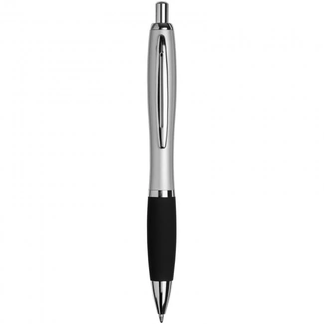 Metal curvy ballpoint pen-BK
