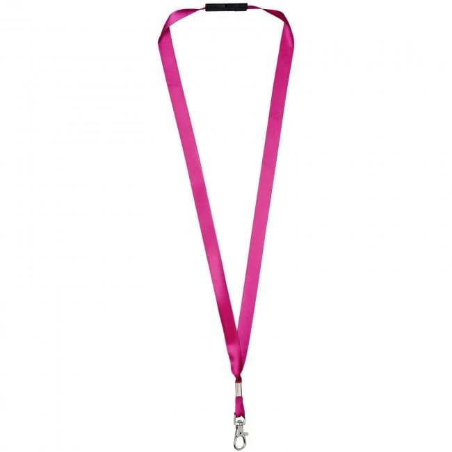 Oro ribbon lanyard with break-away closure