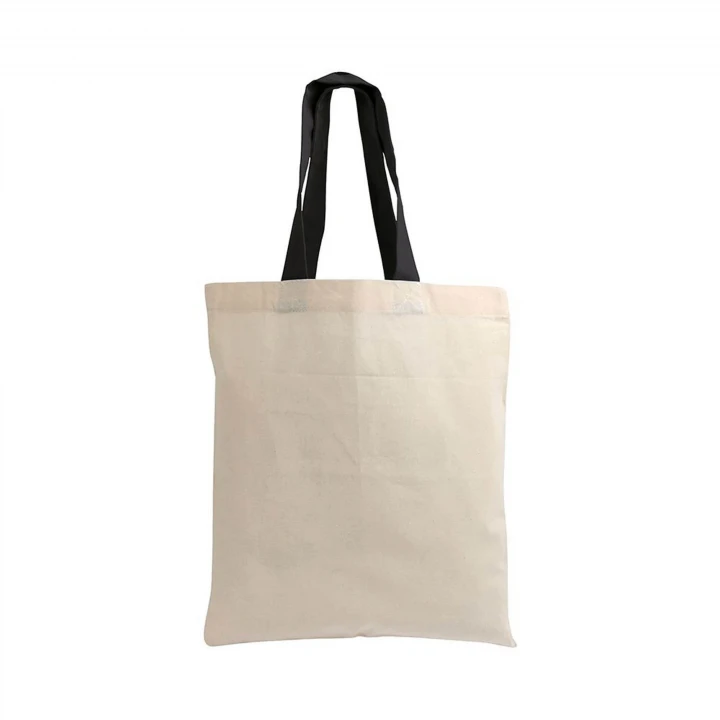 Sustainable Living Mini Shopping Bag with Coloured Handles
