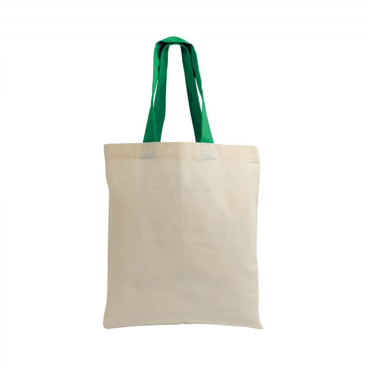 Sustainable Living Mini Shopping Bag with Coloured Handles