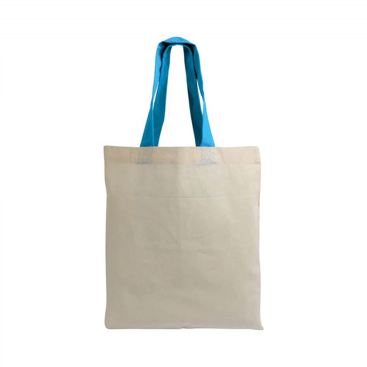 Sustainable Living Mini Shopping Bag with Coloured Handles