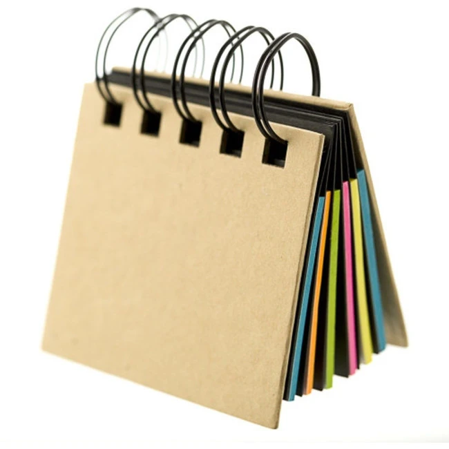 Wire bound sticky notes