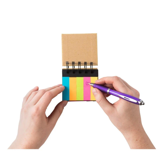 Wire bound sticky notes