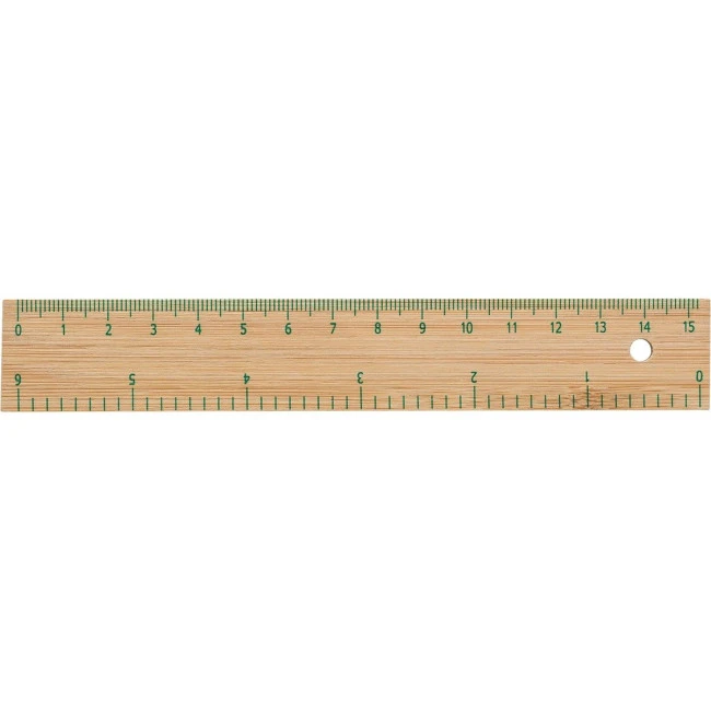 Bamboo ruler 15cm