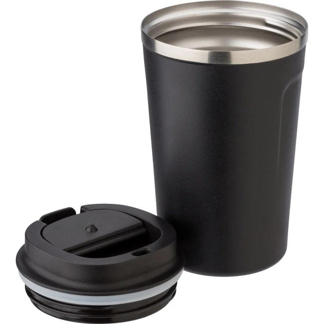 Stainless steel double walled mug 380ml