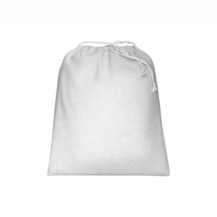 Sustainable Living Large Drawstring Cotton Pouch