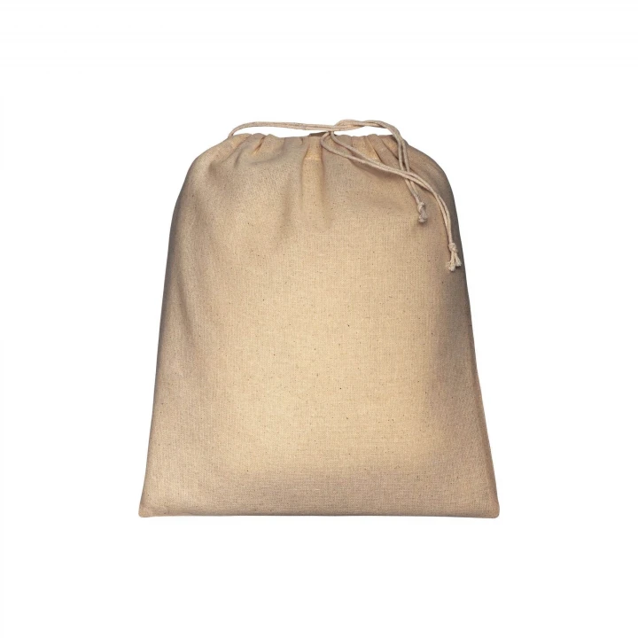 Sustainable Living Large Drawstring Cotton Pouch