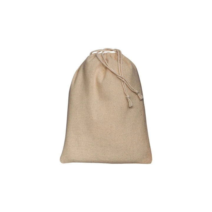 Sustainable Living Medium Drawstring Cotton Pouch