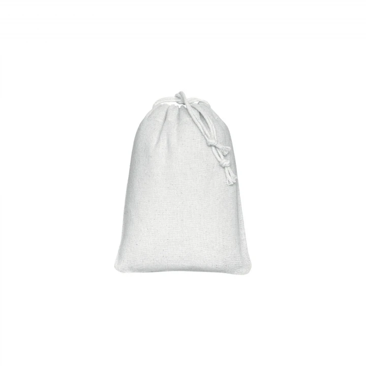 Sustainable Living Tiny Drawstring Cotton Pouch