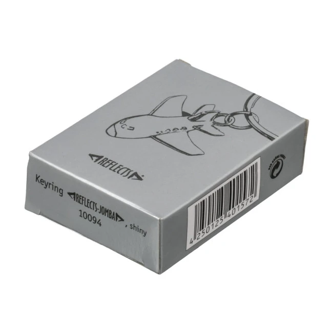 3D Aeroplane Metal Keyring