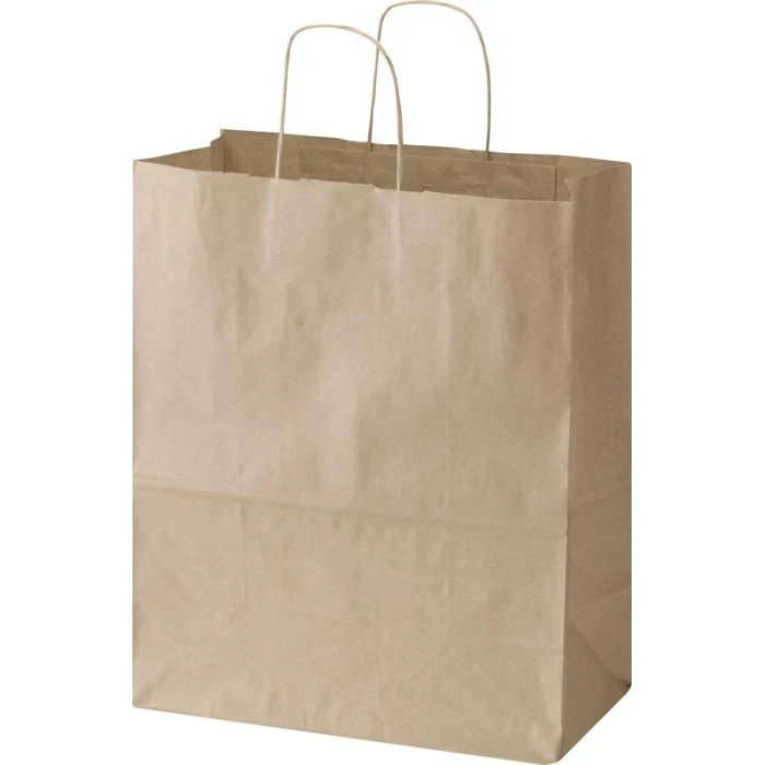 Kraft 80-90 g/m2 paper bag with twisted handles - 32 x 17 x 39 cm