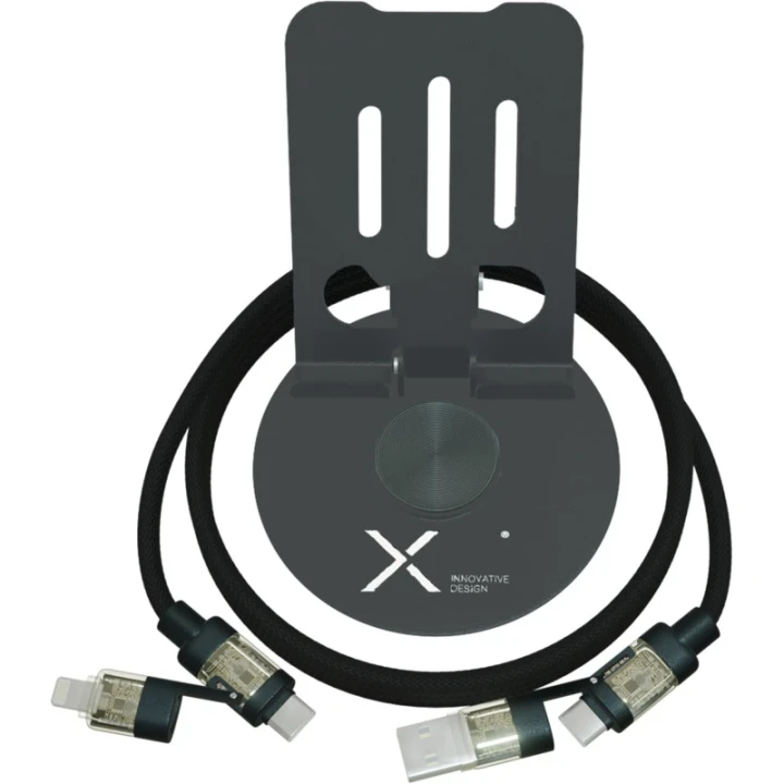 SCX.design O34 360° Phone Stand with 240W 4-in-1 Charging Cable