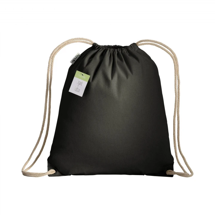 Sustainable Living Organic Cotton Drawstring Backpack