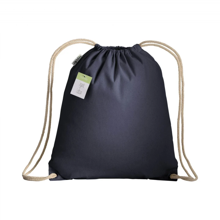 Sustainable Living Organic Cotton Drawstring Backpack