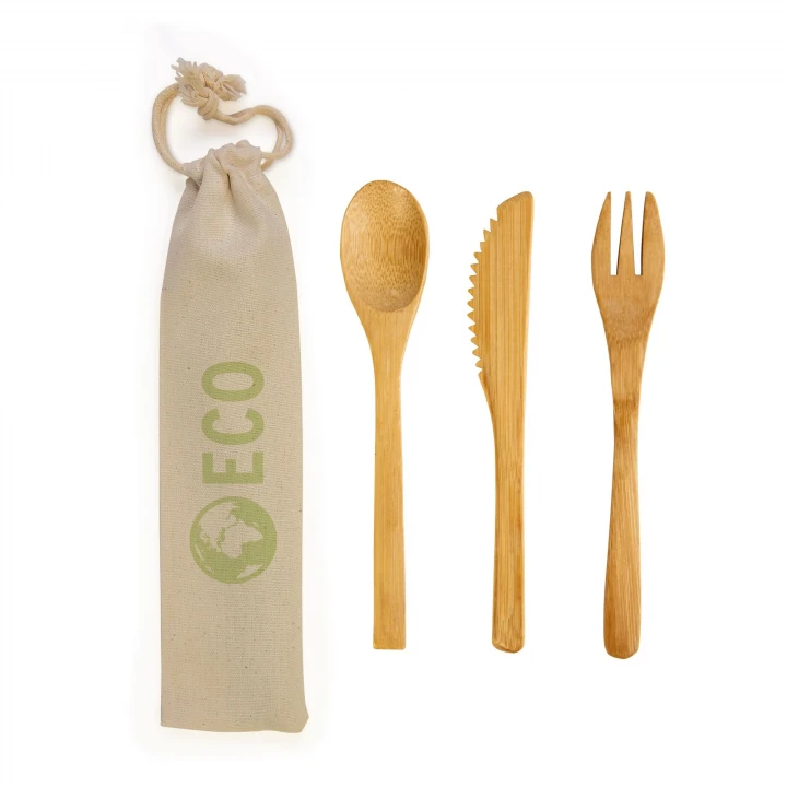 Sustainable Living Bamboo Cutlery Set