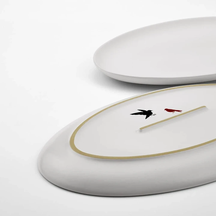 Miro ceramic platter Matt finish