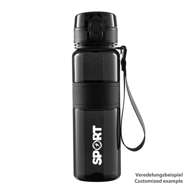 Black Transparent Sports Bottle