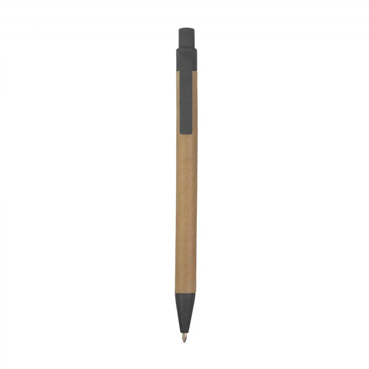 Sustainable Living Recycled Card and Wheat Straw Retactable Pen