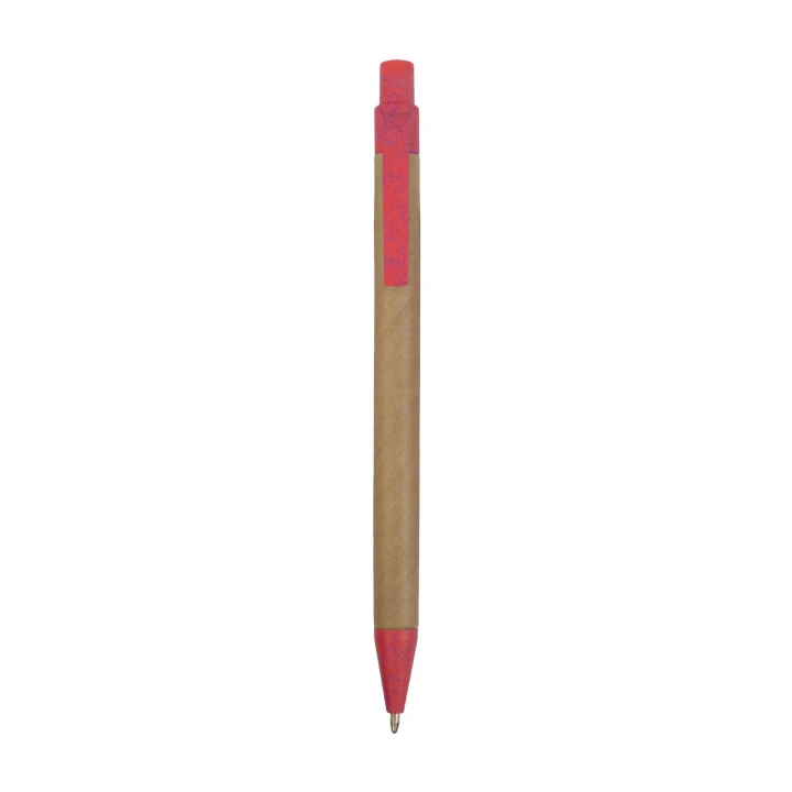 Sustainable Living Recycled Card and Wheat Straw Retactable Pen