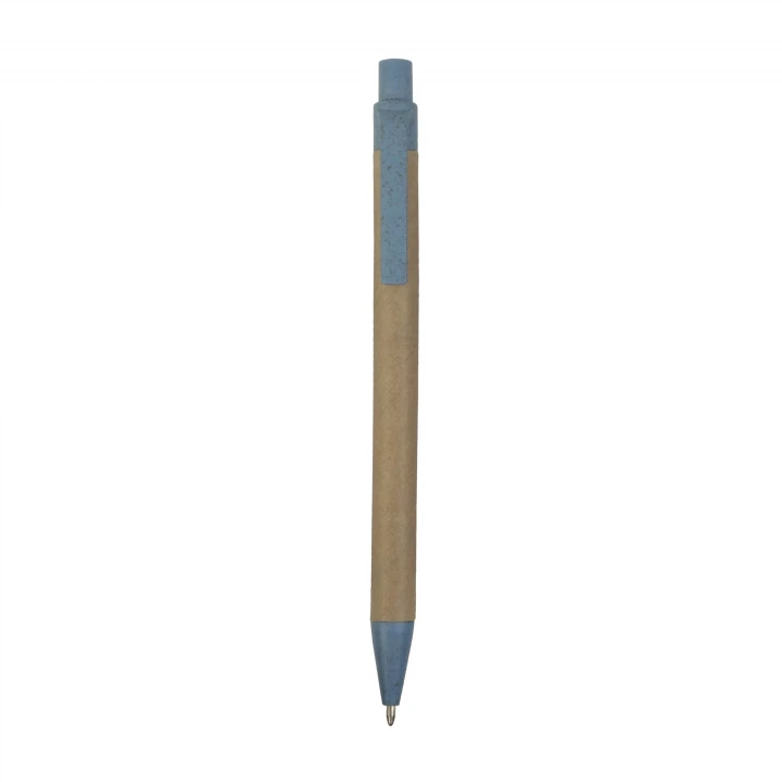 Sustainable Living Recycled Card and Wheat Straw Retactable Pen