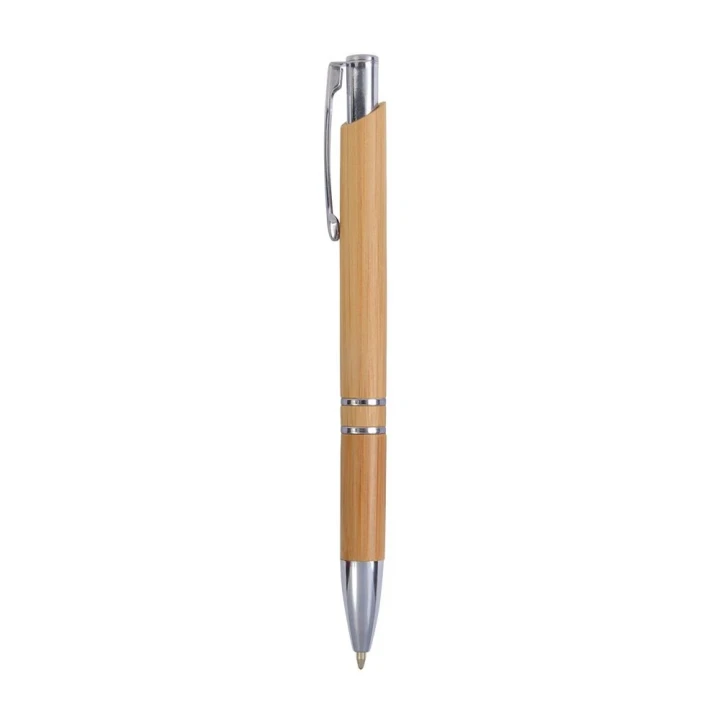 Sustainable Living Bamboo pen with chrome fittings