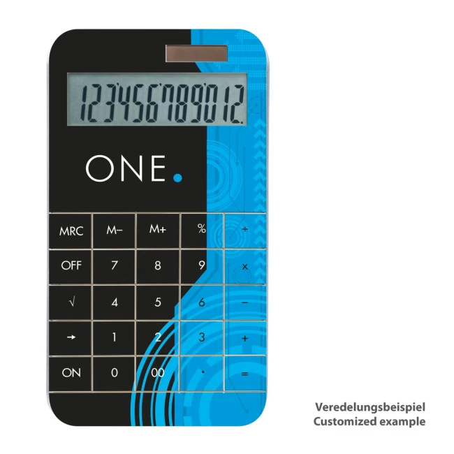 White Dual Power Solar Calculator