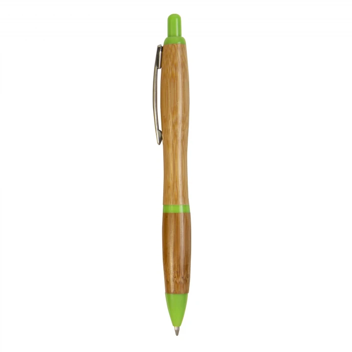 Sustainable Living Bamboo Retractable Pen with Chrome Fittings