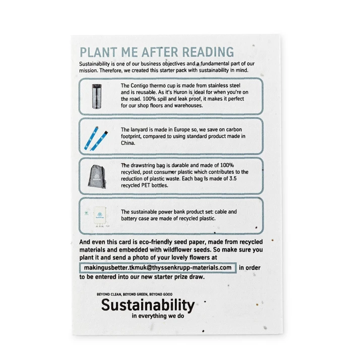 A6 Seed Paper