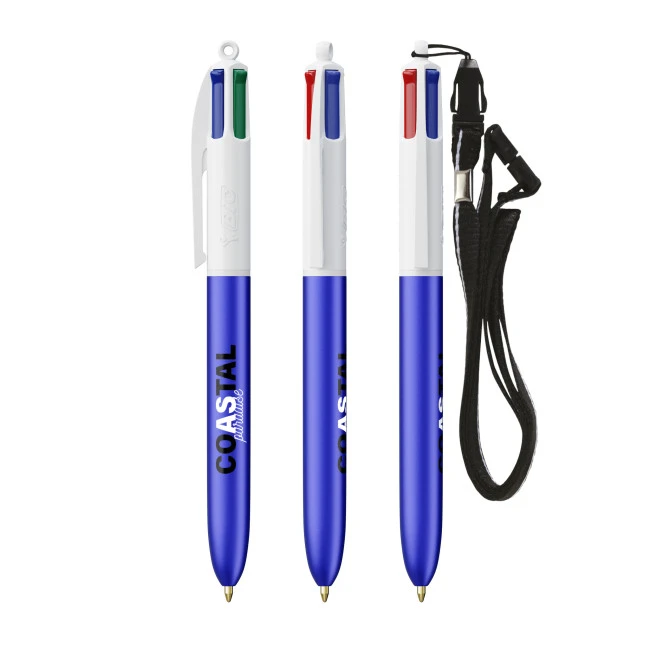 BIC 4 Colours Glacé With Lanyard Screen Printing