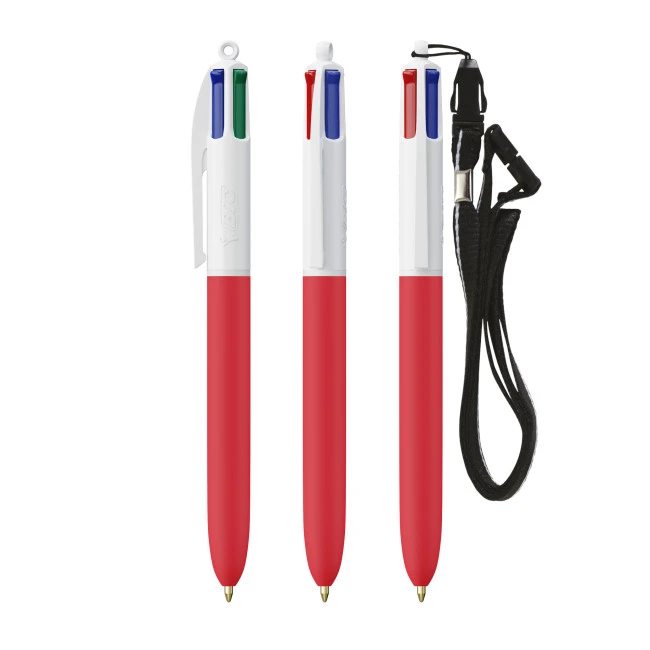 BIC 4 Colours Soft With Lanyard Screen Printing