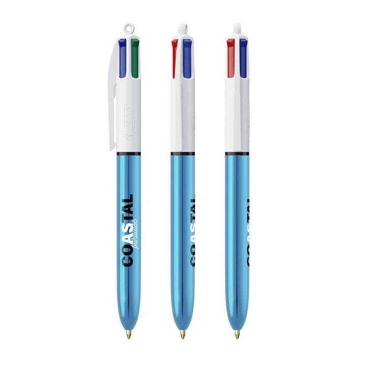 BIC 4 Colours Shine Ballpen Laser Engraving 360
