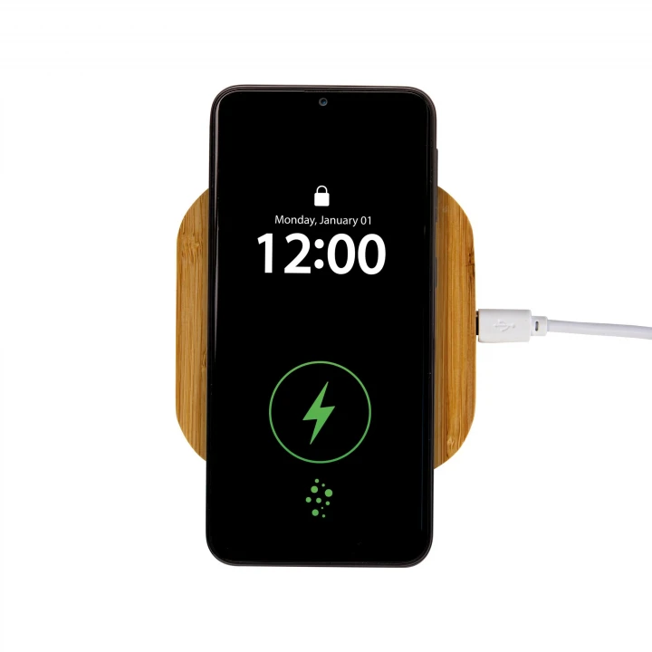 Sustainable Living Bamboo Wireless Charger Pad 