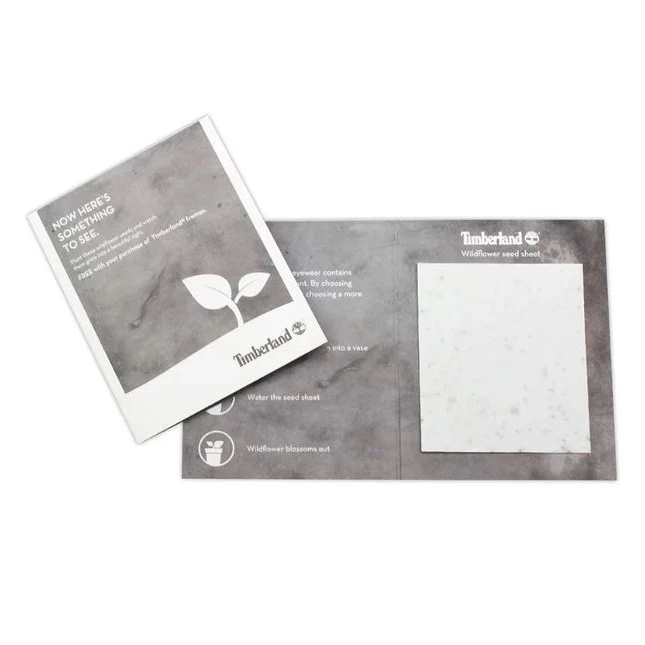 Card with 1 Sheet of seed paper