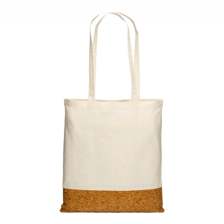 Sustainable Living 4oz Natural Cotton Shopping Bag with Cork Base