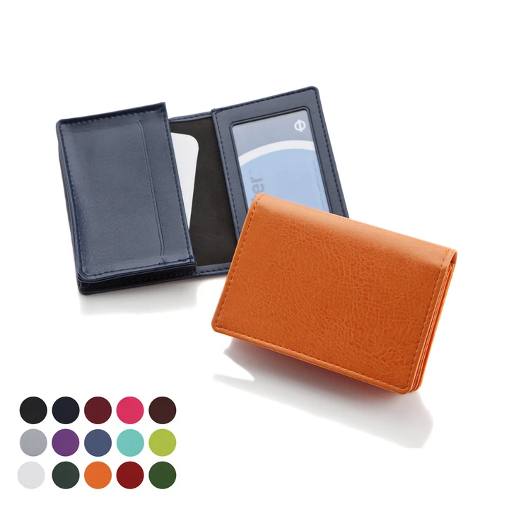Deluxe Business Card Dispenser In Belluno Vegan PU