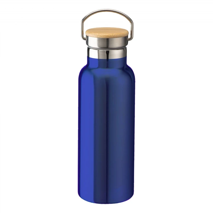 Sustainable Living Stainless Steel Insulating Flask 500ml With Bamboo Lid