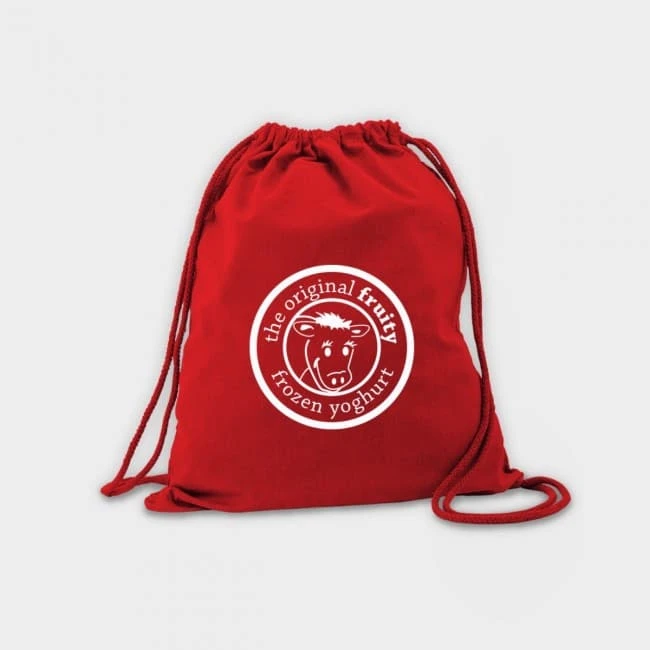 Green & Good Coloured Columbia Drawstring Backpack - Cotton 4oz
