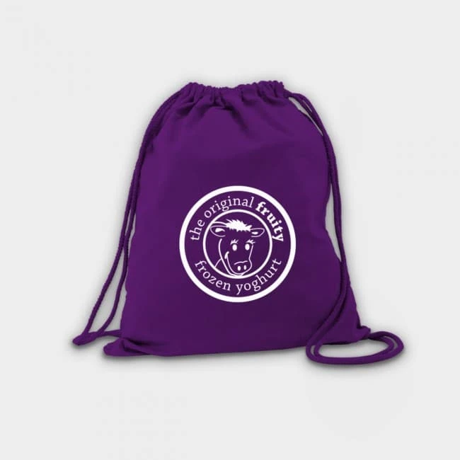 Green & Good Coloured Columbia Drawstring Backpack - Cotton 4oz